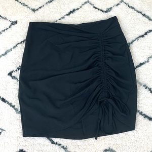 ✨5 FOR $25✨  J.O.A. Black Side Ruched Drawstring Mini Skirt